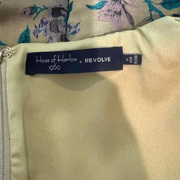 House of Harlow 1960 Revolve Blue and Green Sheath Mini Dress - Picture 4 of 4